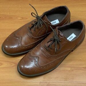 Steve Madden Ethin-2 leather lace up brown dress shoes